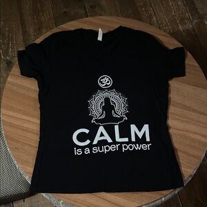 Black Graphic Tee with Empowering Message